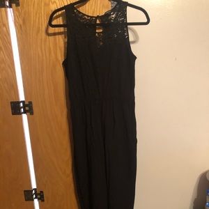 Lace black jumpsuit